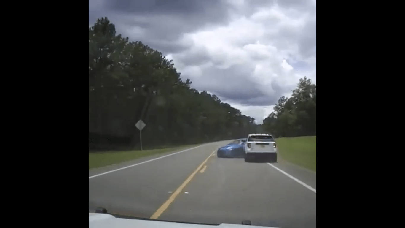 VIDEO: Pit maneuver stops wanted man during police chase