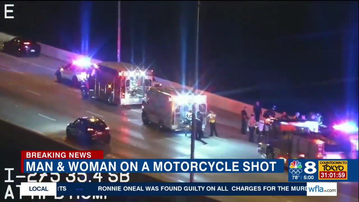 Outlaw member, woman targeted in Florida highway shooting