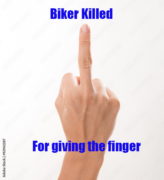 Man gets six years for killing biker who gave him the middle finger