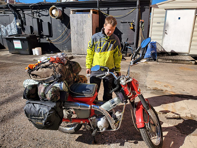 Wind therapy: Man does 9,000 miles on 50-year-old Honda trail bikes after divorce