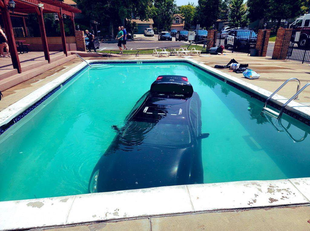 VIDEO: Teen with learner's permit turns swimming spot into an "Infinity Pool"